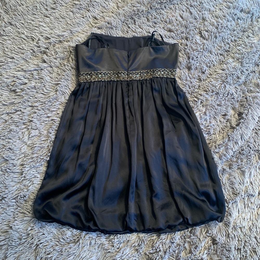 Maria Bianca Nero strapless silk bubble mini dress size L - Picture 2 of 6